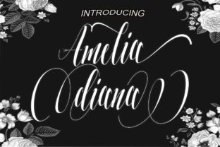 Amelia Diana: A Script Typeface for Modern Editorial Design
