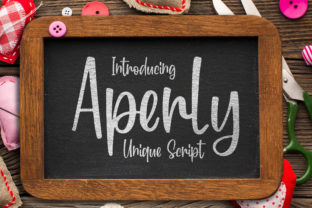 Aperly Script: A Playful Typeface for Modern Brand Identity