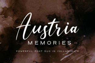 Austria Memories: The Perfect Script Font Duo for Small Business Branding