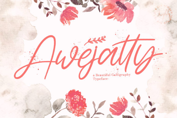Awejatty: Elevating Digital Brand Identity with Refined Script Typography