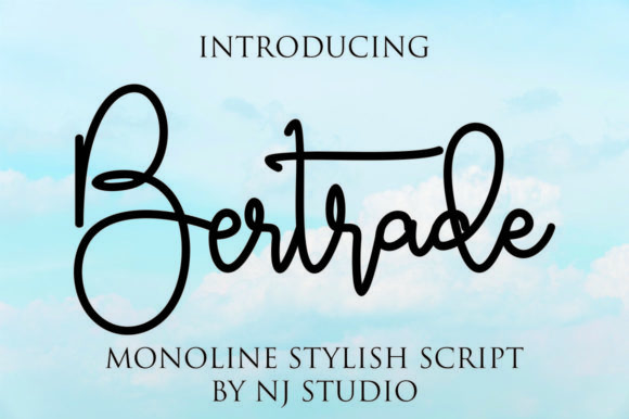 Bertrade Script Font Review: Elevating Small Business Brand Identity
