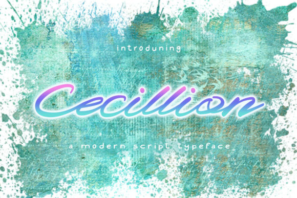 Cecillion: A Script Font for Elegant Editorial Design