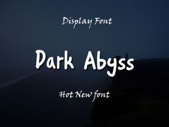 Dark Abyss: A Whimsical Script Font for Modern Campaigns