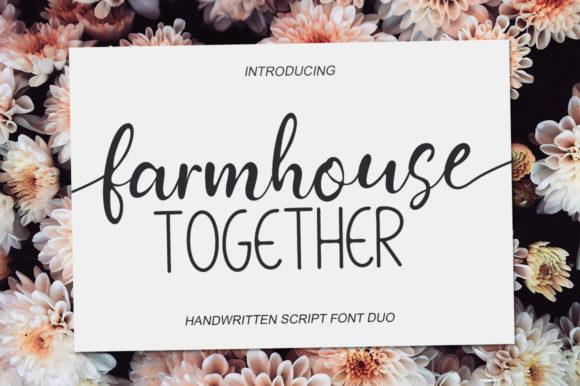 Farmhouse Together: A Premium Script Font for Boutique Branding
