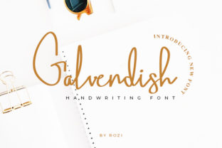 Galvendish: A Script Typeface for Modern Editorial Design