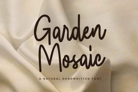 Garden Mosaic: The Script Font for Clearer Campaign Visuals