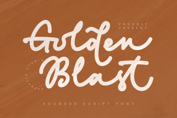 Golden Blast: A Script Font for Editorial Design and Brand Identity