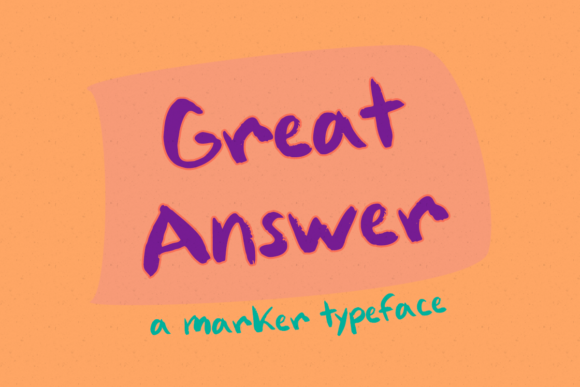 Great Answer: The Whimsical Script Font for Polished Branding