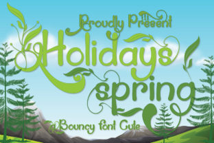 Holidays Spring: The Playful Script Font for Modern Web Design