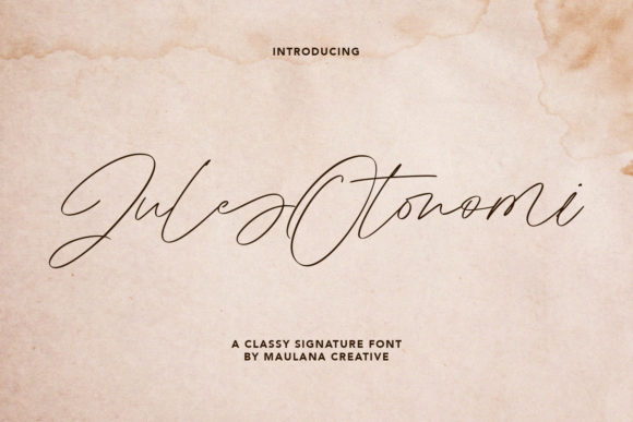 Jules Otonomi: Elevating Digital Brand Identity with Refined Script Typography