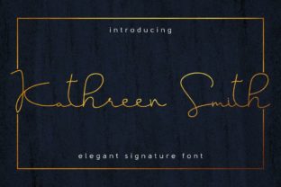 Kathreen Smith: A Charming Script Font for Modern Brand Identity