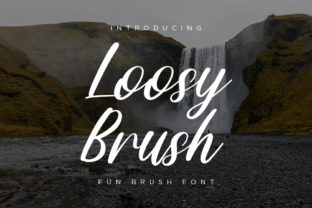 Loosy Brush: A Natural Script Typeface for Authentic Branding