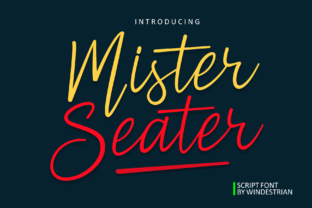 Mister Seater: A Script Font for Authentic Digital Branding