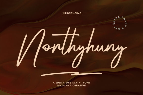 Northyhuny: The Trendy Script Font for Handmade Brands