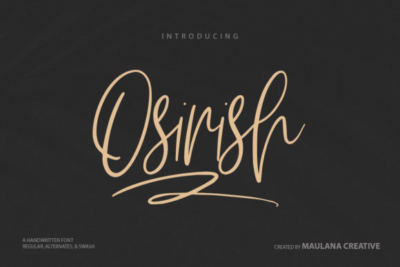 Osirish Script: Elevating Brand Identity With Authentic Handcrafted Appeal