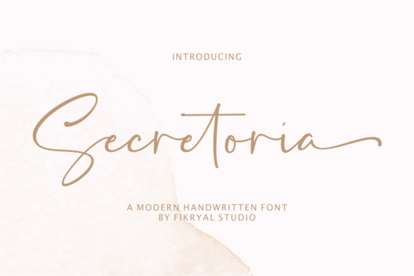 Secretoria: A Thin, Fashionable Script Font for Elegant Craft Projects