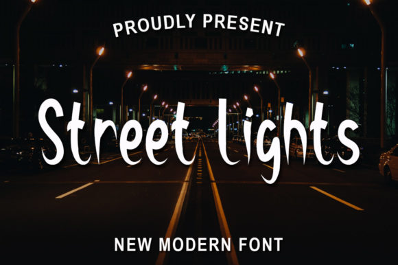 Street Lights: A Chic Script Font for Elegant Craft Projects