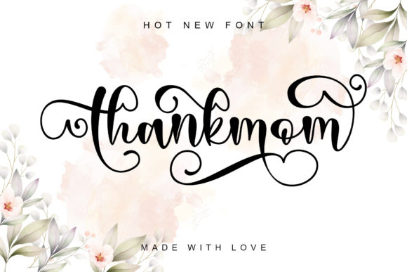 Thankmom: A Stylish Script Font for Elegant Brand Identity