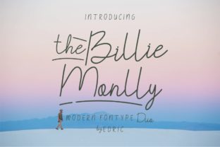 The Billie Monlly: A Friendly Script Typeface for Modern Brands